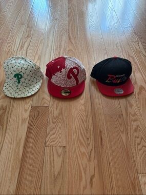New Era Kids Philadelphia Phillies Red, White & Green Snapback Trio